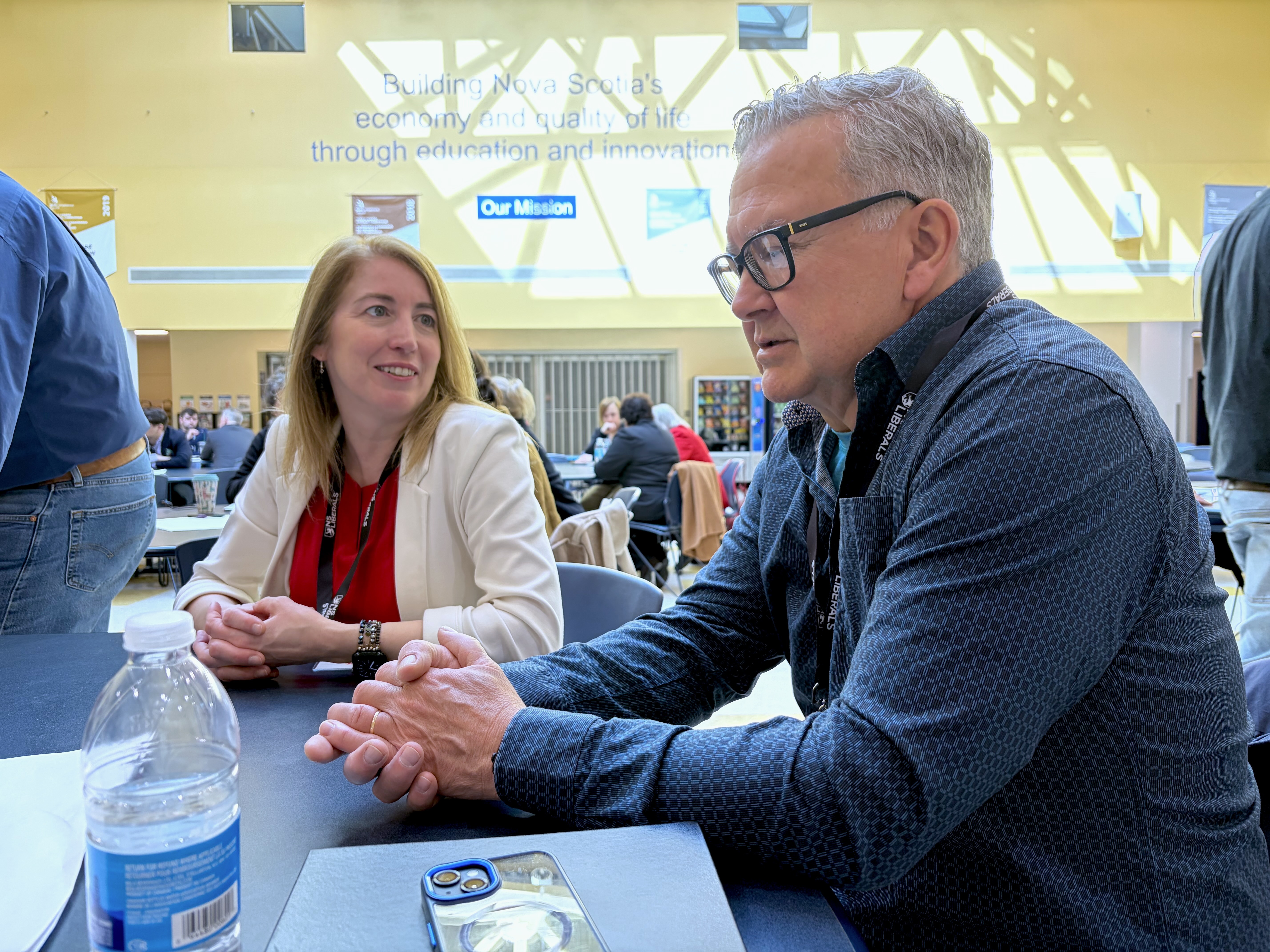 Amanda Mombourquette at a community event